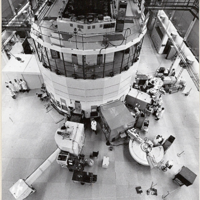 SLM P11-3557 - Reaktor R2 vid Studsviks forskningsanläggning på 1960-talet, interiör