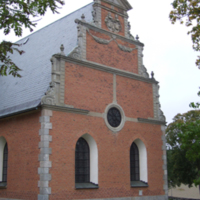 SLM D08-326 - Jäders kyrka. Exteriör, östkoret.