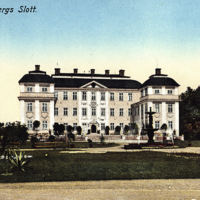 SLM P07-1846 - Färglagt vykort, Eriksbergs slott, tidigt 1900-tal