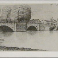 SLM R146-85-3 - Stadsbron från söder, teckning av Knut Bergenstråle, 1886