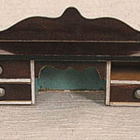 SLM 6180 30 - Dockskåpsmöbel, skrivbordsöverdel av trä