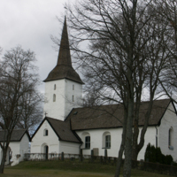 SLM D08-425 - Vallby kyrka. Exteriör.