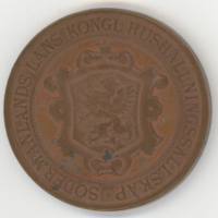 SLM 8763 3-4 - Medalj, Hushållningssällskapet, till Ebba Frendin 1897