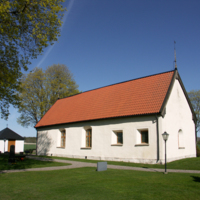 SLM D08-354 - Råby-Rekarne kyrka. Exteriör.