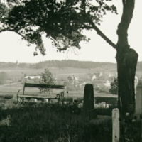 SLM M016084 - Utsikt från Vagnhärads kyrkogård