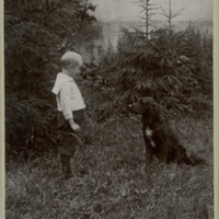 SLM P11-6203 - Bengt Sundberg med hund