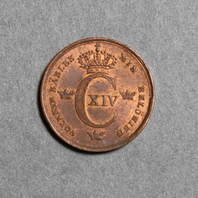 SLM 16588 - Mynt, 1/6 skilling kopparmynt 1839, Karl XIV Johan