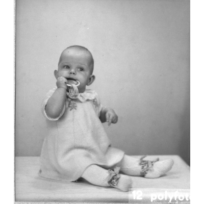 SLM P2021-0311 - Maud Lindberg sex månader, Maud föddes 1946 i Tibble, Skultuna