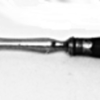 SLM 3796 - Gaffel med svart skaft och tre klor