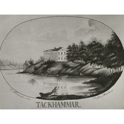 SLM LB2020-0189 - Akvarell, Täckhammar 1825