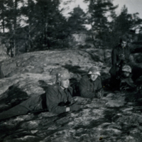 SLM P09-1116 - Svenska soldater vid Hangöfronten i Finska fortsättningskriget