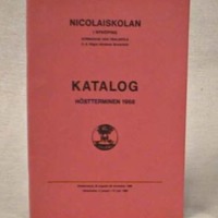 SLM 31171 4 - Skolkatalog för Nyköpings Högre Allmänna Läroverk, höstterminen 1968