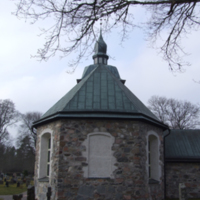 SLM D08-861 - Gåsinge kyrkan, koret från öster.