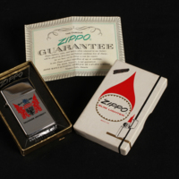 SLM 36803 1-3 - Cigarettändare av märket Zippo i originalask, 1900-talets mitt