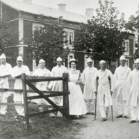 SLM P11-3490 - Sjukhuset på vid Malma hed omkring 1900