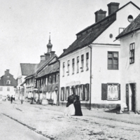 SLM A28-538 - Västra Storgatan mot Stora Torget ca 1870