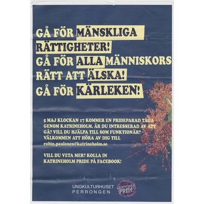 SLM 38807 - Affisch Katrineholm Pride