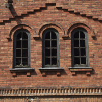 SLM D10-687 - Katrineholms lokstall, detalj av fönster