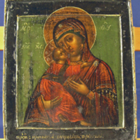 SLM 10368 - Ikon, Gudsmodern från Vladimir, ca 1800