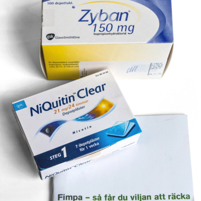 SLM 37731 1-3 - Rökavvänjningskit, kartong till receptbelagda tabletter, för nikotinplåster och upplysningshäfte