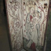 SLM 19003 - Sakramentsskåp från Svärta kyrka, ca 1450
