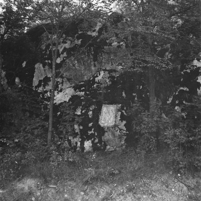 SLM M025774 - Ristning på bergvägg, 1968