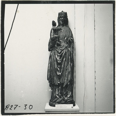 SLM A27-30 - Träskulptur, Maria och Jesusbarnet, Aspö kyrka