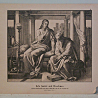 SLM 11064 43 - Skolplansch - Jesu samtal med Nicodemus