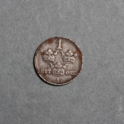 SLM 8316 1 - Mynt, 1 öre, järnmynt, Gustav V, 1919