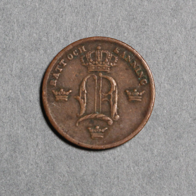SLM 16656 - Mynt, 1/6 skilling banco kopparmynt 1854, Oscar I