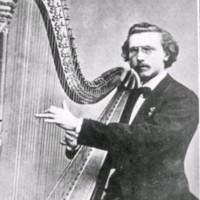 SLM M036552 - Porträtt på man med harp