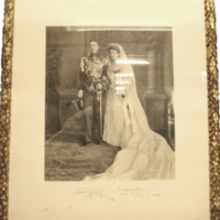 SLM 7242 - Fotografi, prins Gustaf Adolf och prinsessan Margaret, 1905