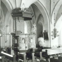 SLM M023938 - Predikstolen i Torshälla kyrka 1943