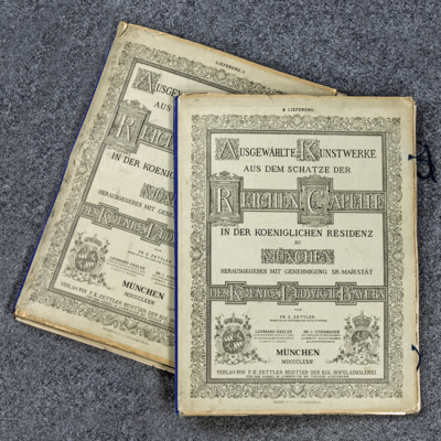 SLM 15631 - Konstmappar med grafiska blad från 1874-1876