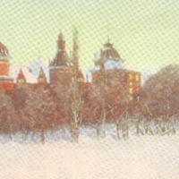 SLM M025487 - Gripsholm slott vid skymning
