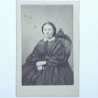 SLM M000887 - Husföreståndarinnan Sanna Roman. Foto 1860-tal Bror till landsfiskal C.G Roman