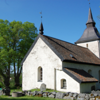 SLM D10-918 - Bogsta kyrka, kyrkmiljön sedd från nordost, 2010.