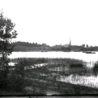 SLM Ö175 - Kyrksjön mot Floda kyrka på 1890-talet