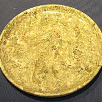 SLM 10875 2 - Fat av grönådrig gropptorpsmarmor, souvenir från Katrineholm