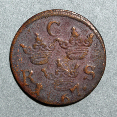 SLM 8308 2 - Mynt, 1/6 öre kopparmynt, Karl XI, 1667