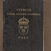 SLM 33695 - Paul Sjöströms svenska pass