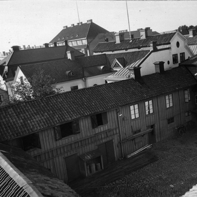 SLM M020697 - Gräslundska gården i Nyköping år 1938