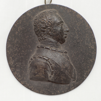 SLM 259 - Gjuten porträttmedaljong av järn, Gustaf IV Adolf