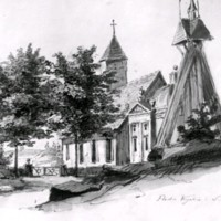 SLM R85-85-3 - Floda kyrka, ritning av Fritz von Dardel, september 1836
