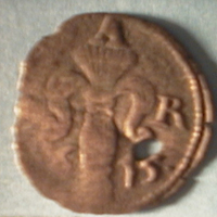 SLM 16008 - Mynt, 1/2 öre silvermynt 1615, Gustav II Adolf