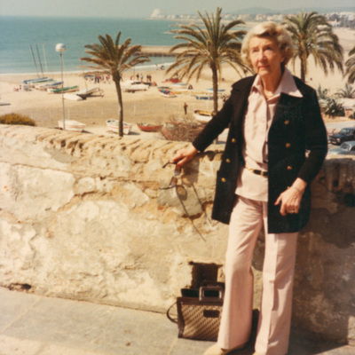 SLM P2015-687 - Karin Wohlin på semester i Barcelona 1980