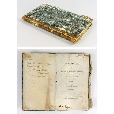 SLM 39524 - Bok, avhandling om vävning av J.E. Ekenmark 1828