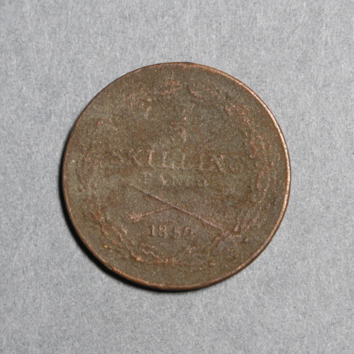 SLM 16633 - Mynt, 2/3 skilling banco kopparmynt typ II 1852, Oscar I