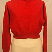 SLM 31793 - Flickjumper av röd textil, ca 1957