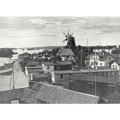 SLM SEM_A32-29R - Kvarnbacksbebyggelsen i Strängnäs ca 1910